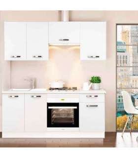 KIT-KIT de cozinha completa 180 cm(largura) de cor branca