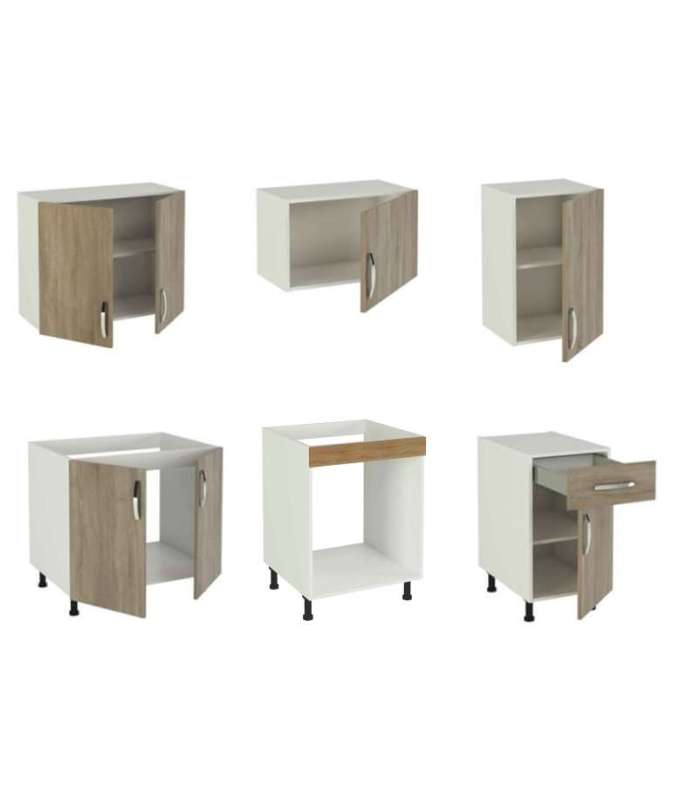 Full kitchen 180 cm oak kit-KIT