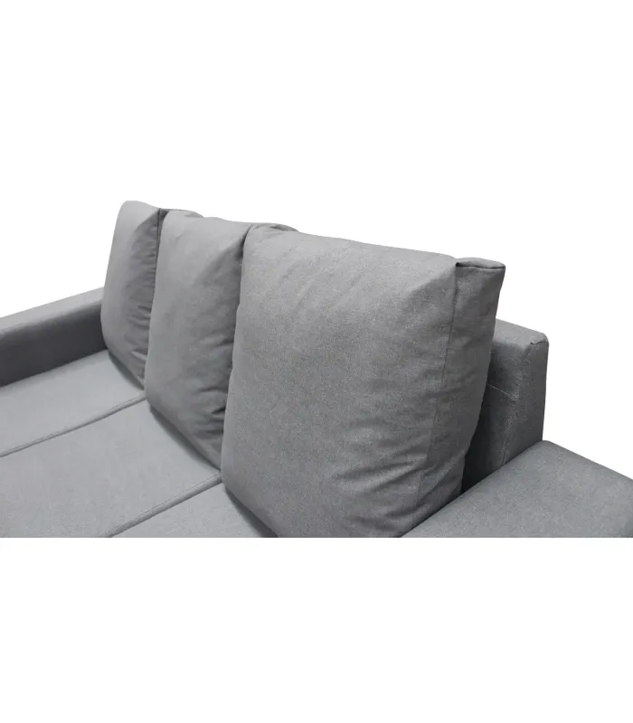 Chaiselongue reversible Redondela gris, diseño elegante