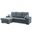 Chaiselongue reversible Nata color gris, 218cm(ancho) 145cm(fondo) 87cm(alto)