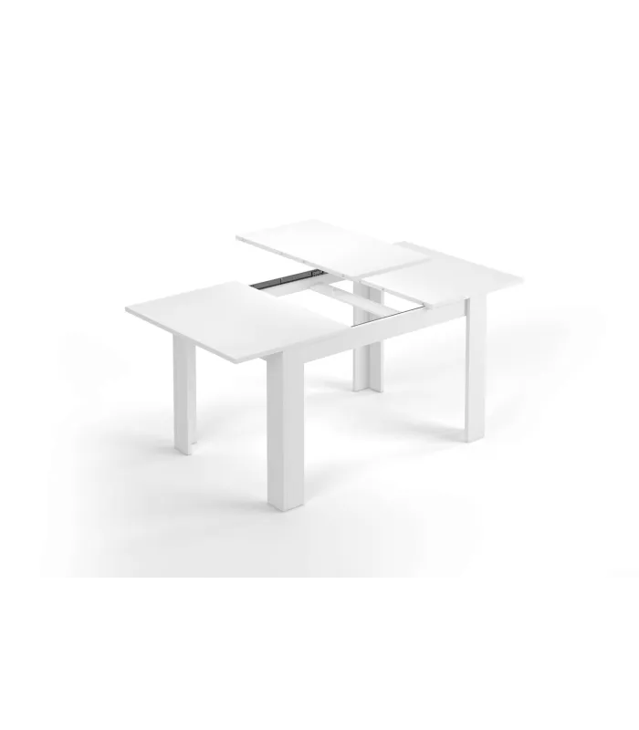 Mesa comedor extensible Paris blanca 140-190 cm