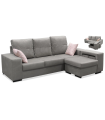 copy of Sofa con chaiselongue Bea dos colores a elegir 230 cm(ancho) 95 cm(altura) 150 cm(fondo)..