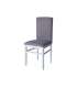 Pack 4 sillas Nivar tapizadas en tela gris. 95cm (alto)