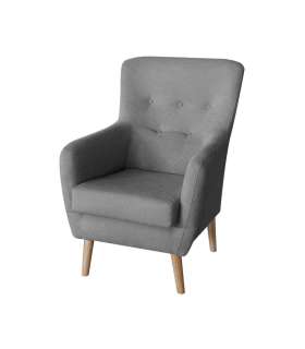 copy of Light pink fabric armchair solid elm structure