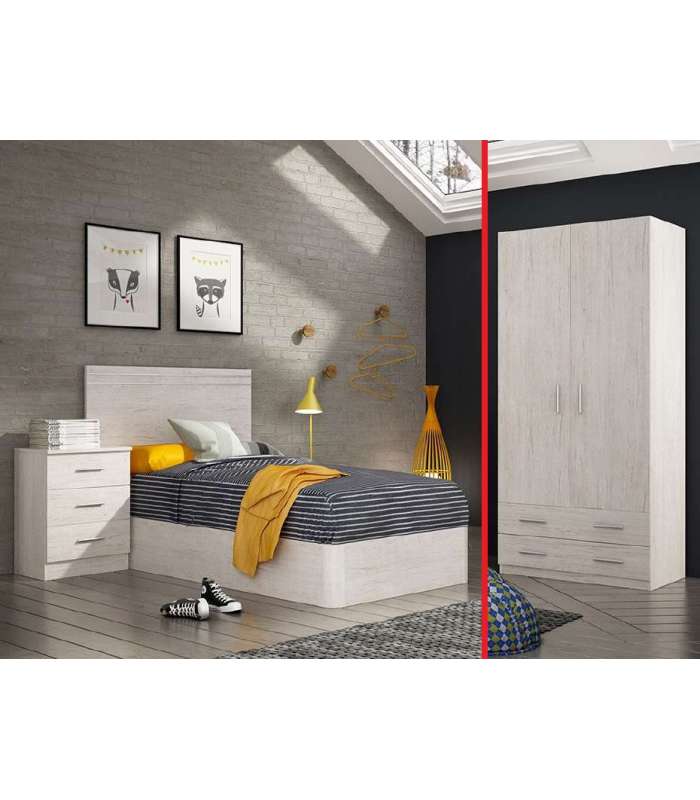 copy of Dormitorio matrimonio Monterrey en acabado vinilado