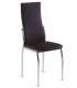 Pacote de 6 cadeiras de couro Segovia. Disponível em castanho, branco, preto ou cinzento. 42 cm(largura) 98 cm(altura) 49 cm(pro