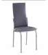 Pack de 6 sillas Segovia en polipiel. A elegir en marrón, blanco, negtro o gris. 42 cm(ancho ) 98 cm(altura) 49 cm(fondo)