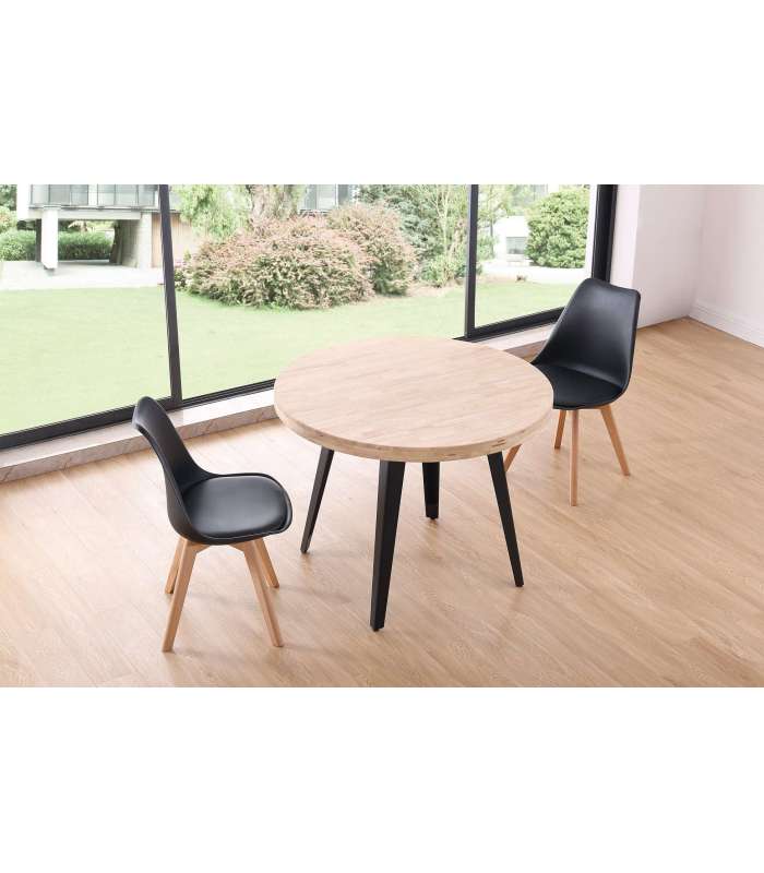 ADEC Mesas de salon Mesa fija Berg roble nordish/negro 76