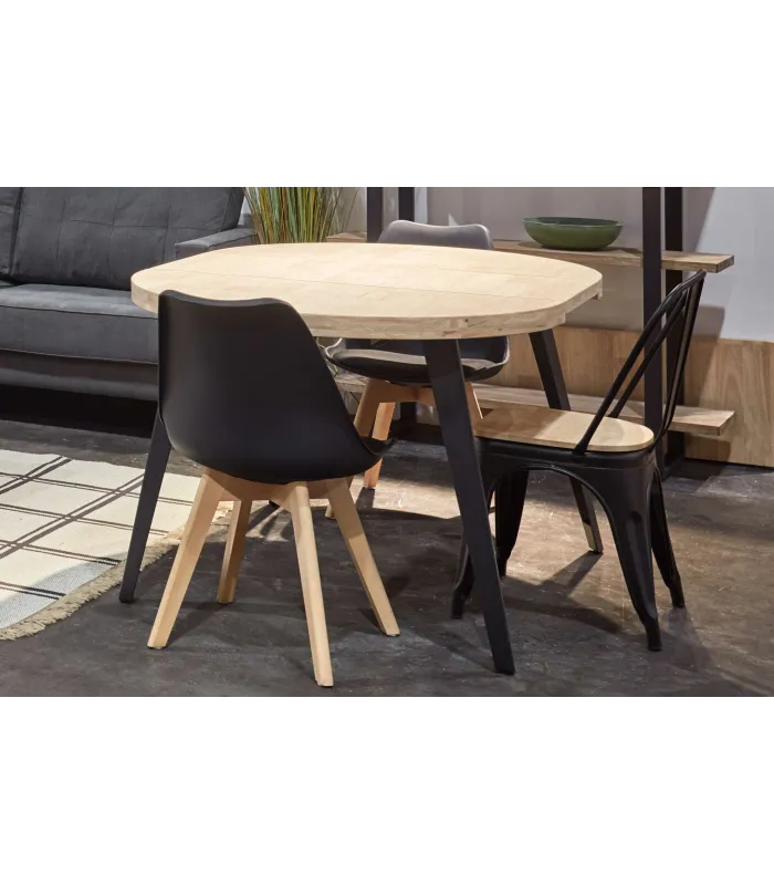 Mesa redonda extensible Berg roble nordish 76 cm