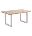 copy of Fixed lounge table Loft in wild oak white or black structure.