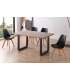 Mesa de comedor fija Roma Roble Honey/Negro 77 cm(alto)150