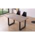 Mesa de comedor fija Roma Roble Honey/Negro 77 cm(alto)150