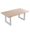 copy of Fixed lounge table Loft in wild oak white or black structure.