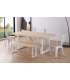 copy of Fixed lounge table Loft in wild oak white or black