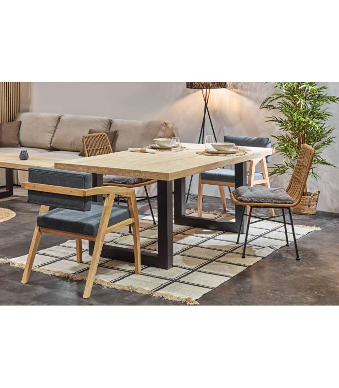 copy of Fixed lounge table Loft in wild oak white or black