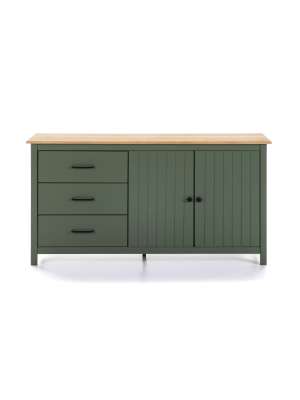 Aparador nórdico verde Mariana 150x40x80 cm