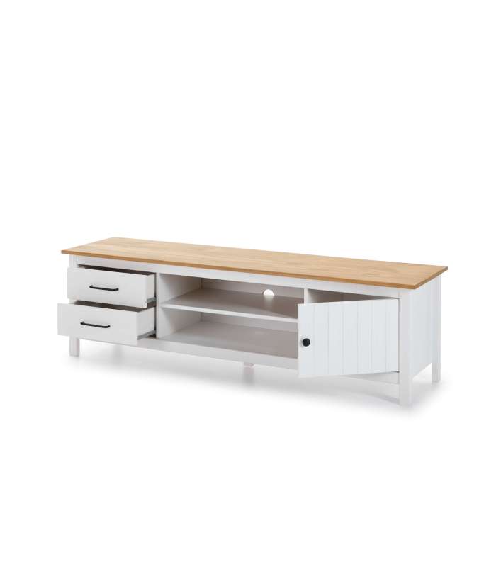 MUEBLE TV MIRANDA 1P2H2C BLANCO/CERA