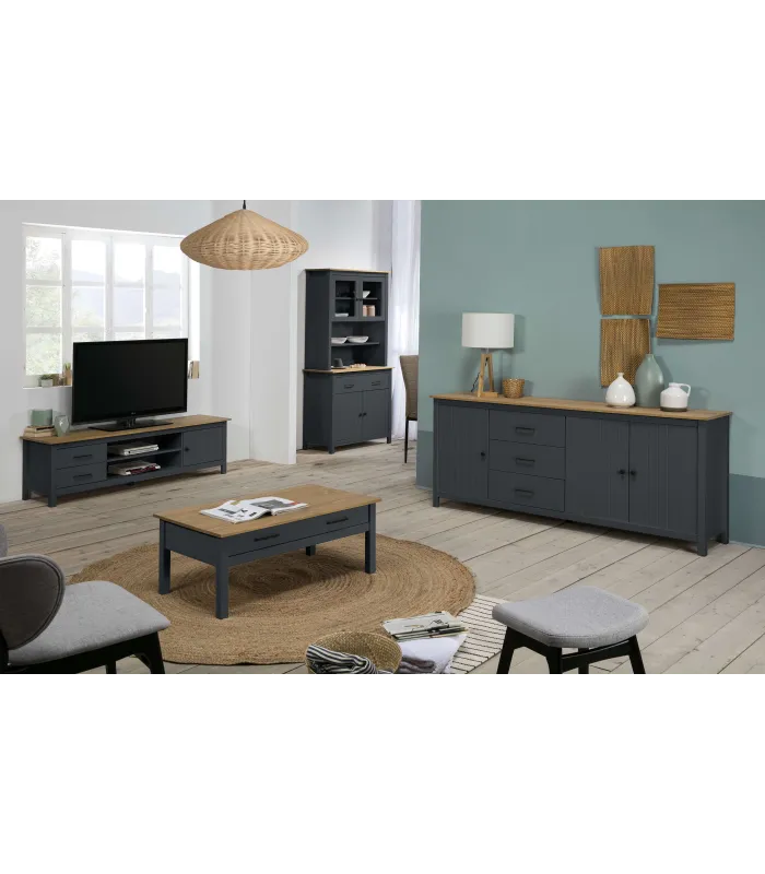 VITRINA MIRANDA 2PCR2P2C AZUL 7546/CER