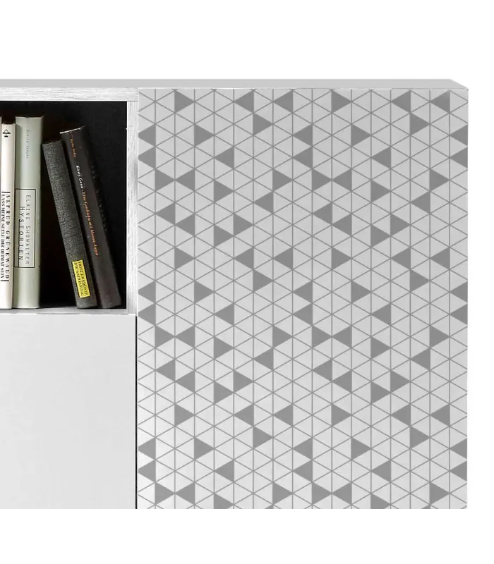 Receptor de sapatos 2 portas branco com tela GEO 1