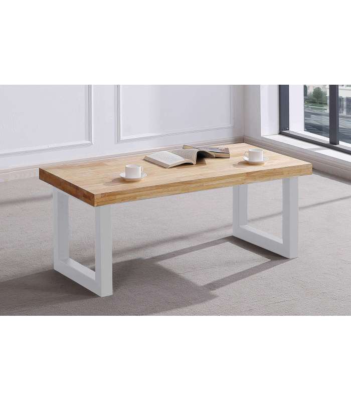 copy of Raised center table Loft in wild oak white or black