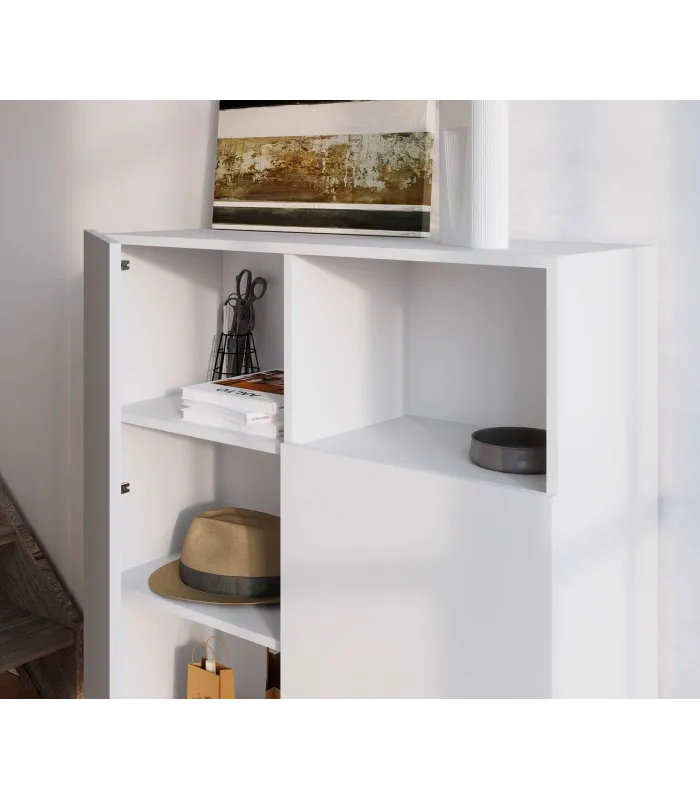 Mueble auxiliar 602-1 blanco, versátil y funcional.