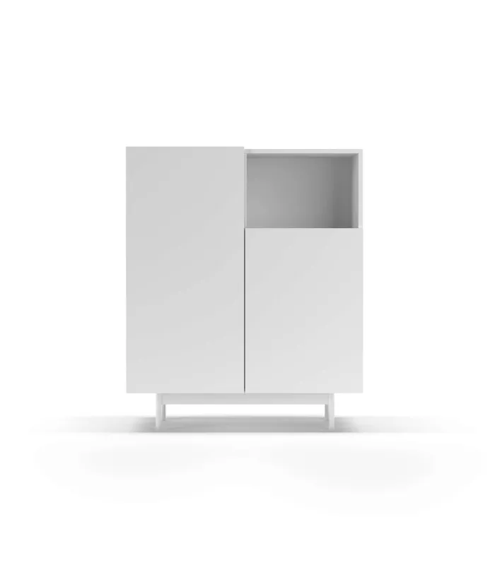 Mueble auxiliar 602-1 blanco, versátil y funcional.