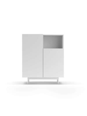 Mueble auxiliar 602-1 blanco, versátil y funcional.