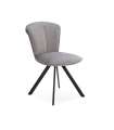 Pacote de 2 cadeiras Simba acabamento cinza claro, 83cm (altura) 65cm (largura) 48cm (comprimento)