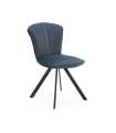 Pack de 2 sillas modelo Simbra acabado azul oscuro, 83cm (alto) 65cm (ancho) 48cm (largo)