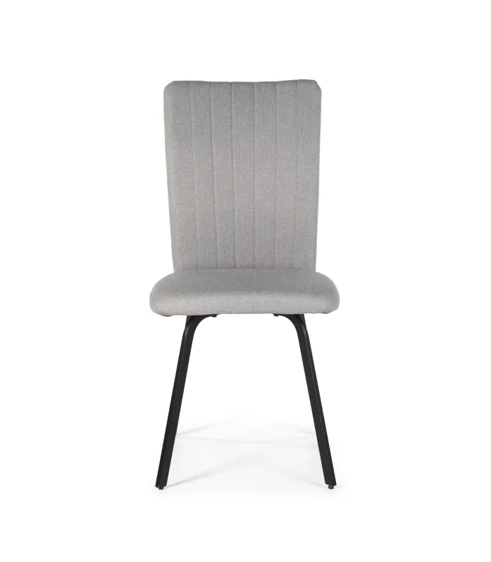 Pack de 4 sillas Betty en gris claro, diseño elegante