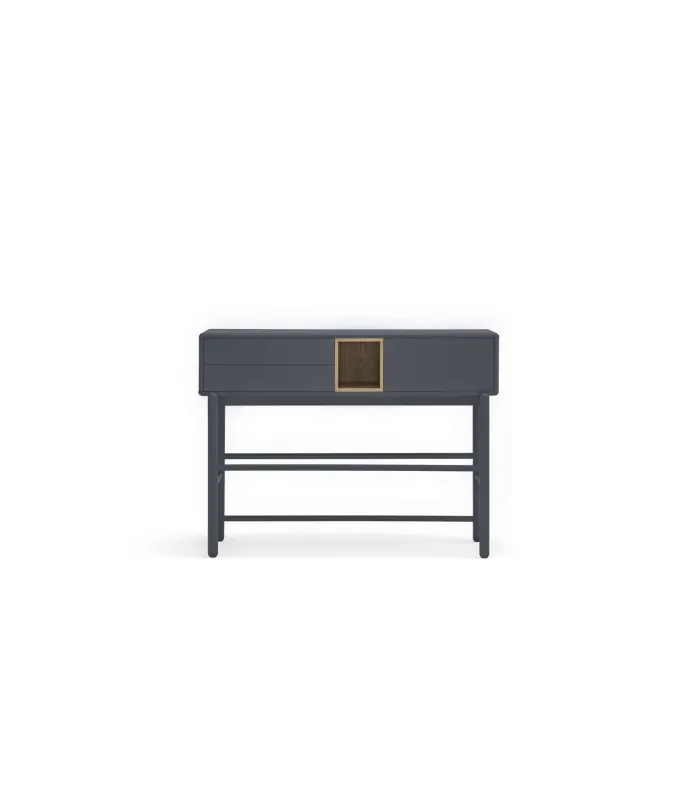 Console Corvo 1 porta 2 gavetas antracite 120cm