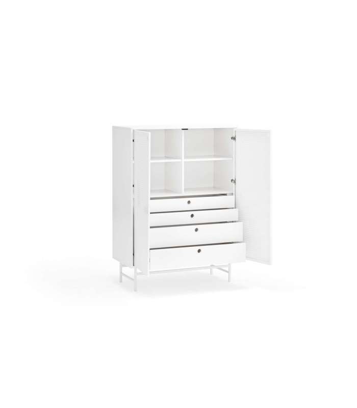 Mueble auxiliar modelo Punto 2 puertas 4 cajones interiores