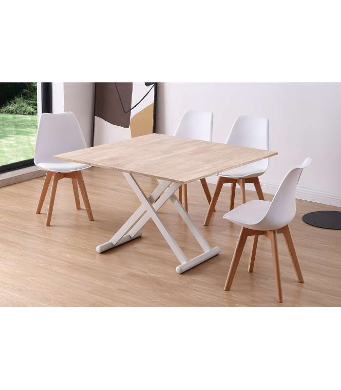 copy of Raised center table Loft in wild oak white or black