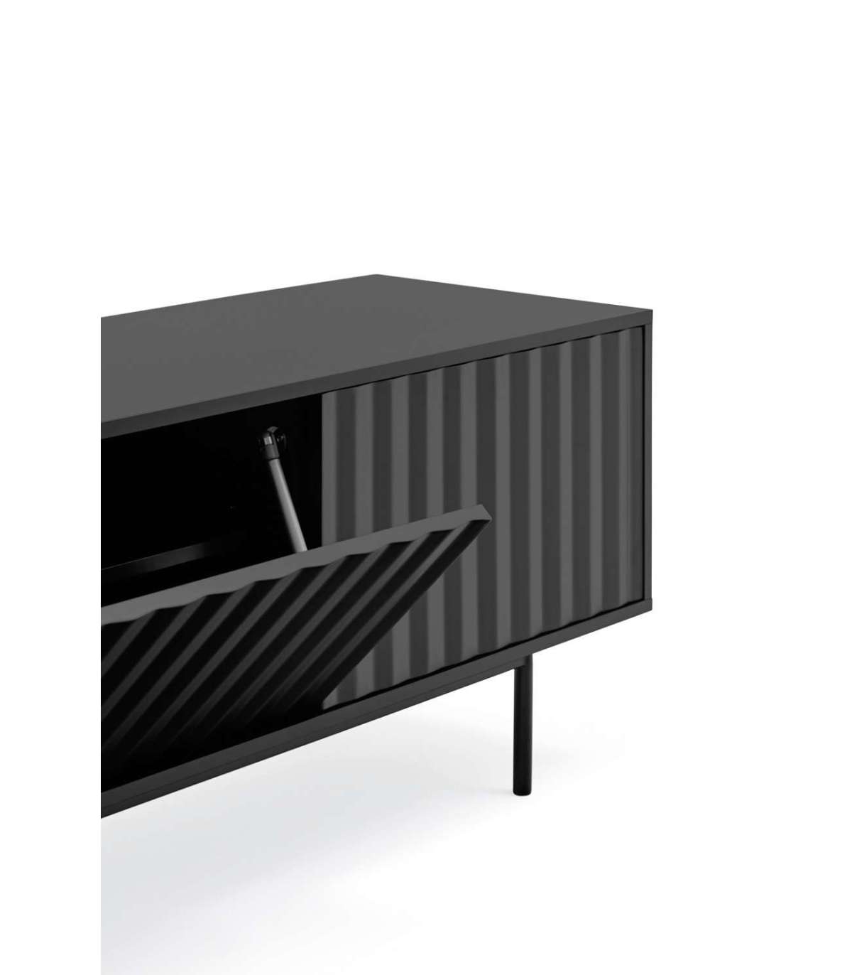 Mueble TV sierra negro roble 180 cm 