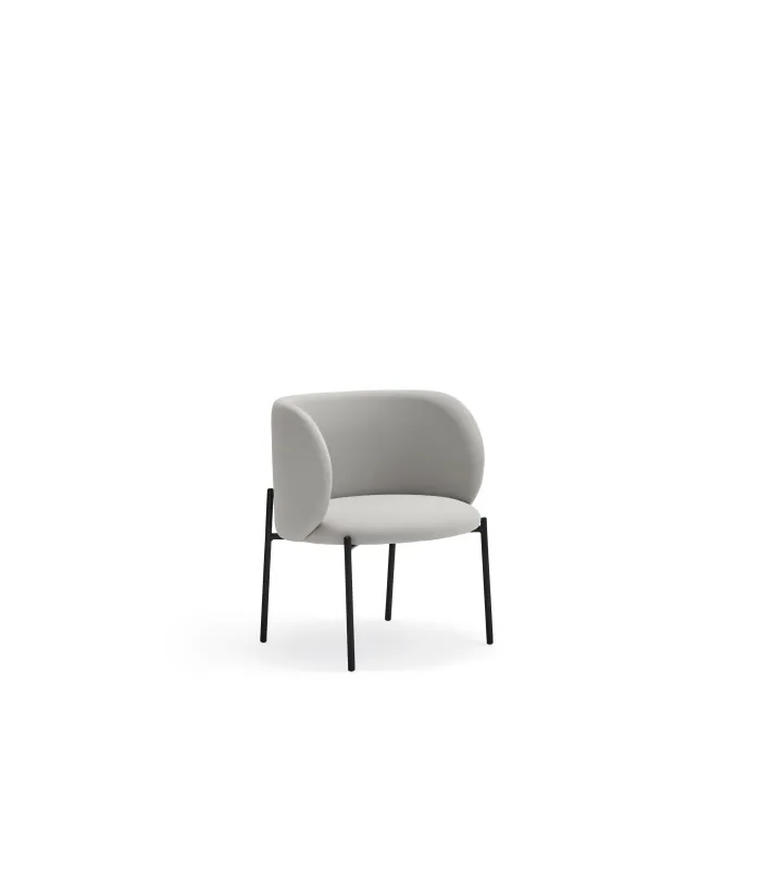 Butaca Mogi gris claro, elegante y moderna