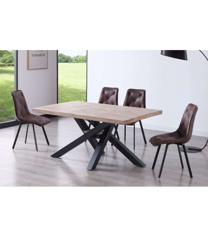 copy of Fixed lounge table Loft in wild oak white or black