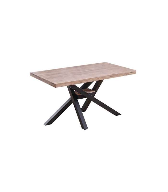 copy of Mesa de comedor fija Xena 140 tapa recta acabado con