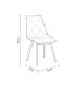 Adec - Diamond, Pack 2 sillas de Comedor salón o Cocina, tapizado en Tejido Color Chocolate Vintage, Medidas: 45 cm  Ancho  x