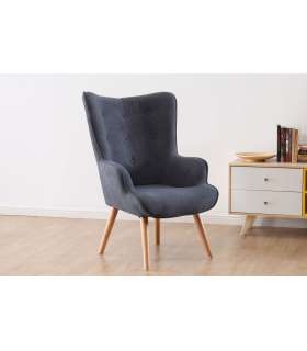 Voss fixed armchair in various colors..