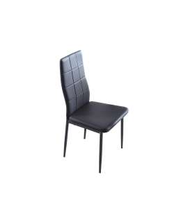 Pack 4 sillas Laia simil piel blanco o gris 98 cm(alto)43