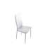 Pack 4 chaises Laia cuir similaire blanc ou gris 98