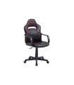Cadeira giratória Xtr Junior regulável em altura em couro falso preto e vermelho 98-108 cm(altura)60 cm(largura)60 cm(compriment