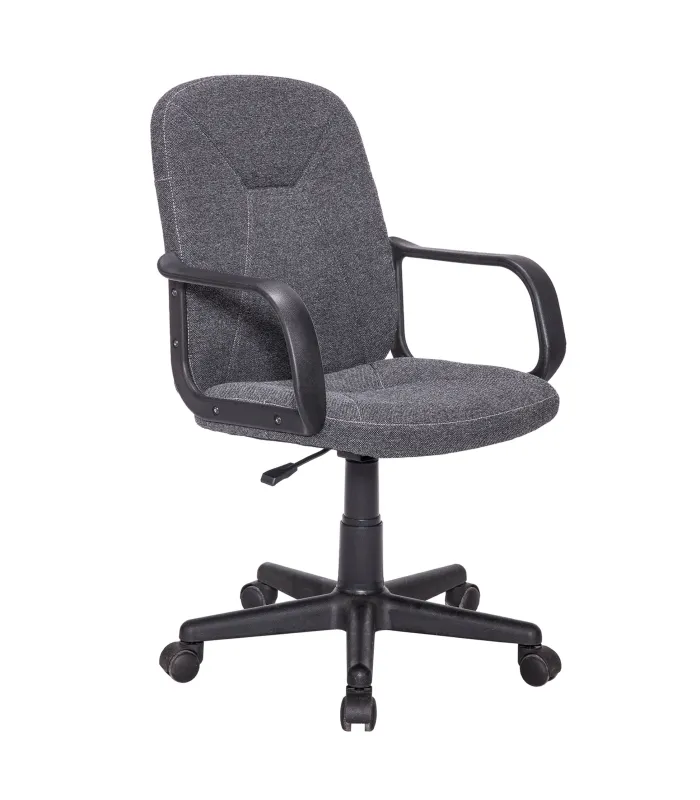 Sillón giratorio Genesis en gris marengo, ajustable.