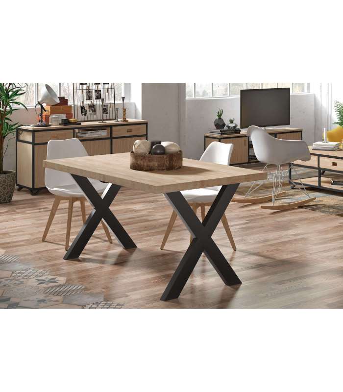 copy of Fixed lounge table Loft in wild oak white or black