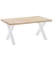 Mesa fixa X-Loft-160 acabamento de carvalho nordish/white, 76 cm(alto)160 cm(largura)90 cm(largo)