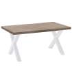 Mesa fixa X-Loft-160 carvalho acabamento americano/branco, 76 cm(alto)160 cm(largura)90 cm(largo)