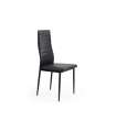Pack de 4 sillas Niza para Salon o Cocina, tapizado en símil piel negro, 103 cm(alto)45 cm(ancho)51 cm(largo)