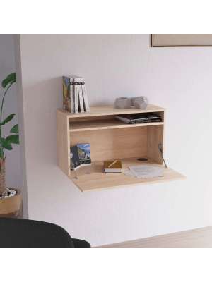 Escritorio suspendido modelo 628 en color roble