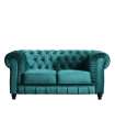 1, 2 or 3 seater Chesterfield sofa in Velvet fabric or semil leather.