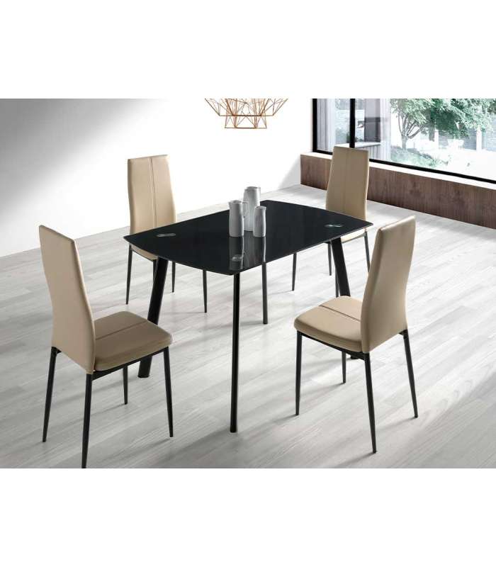 Black or transparent Salon Carla table